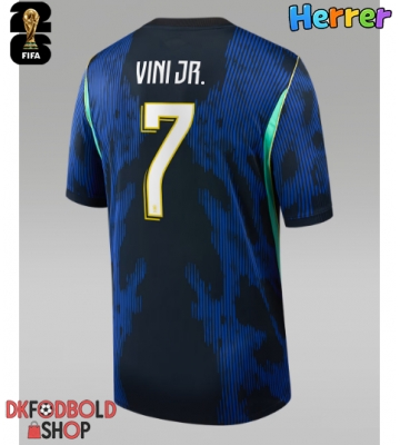 Brasilien Vinicius Junior #7 Udebanetrøje VM 2026 Kort ærmer